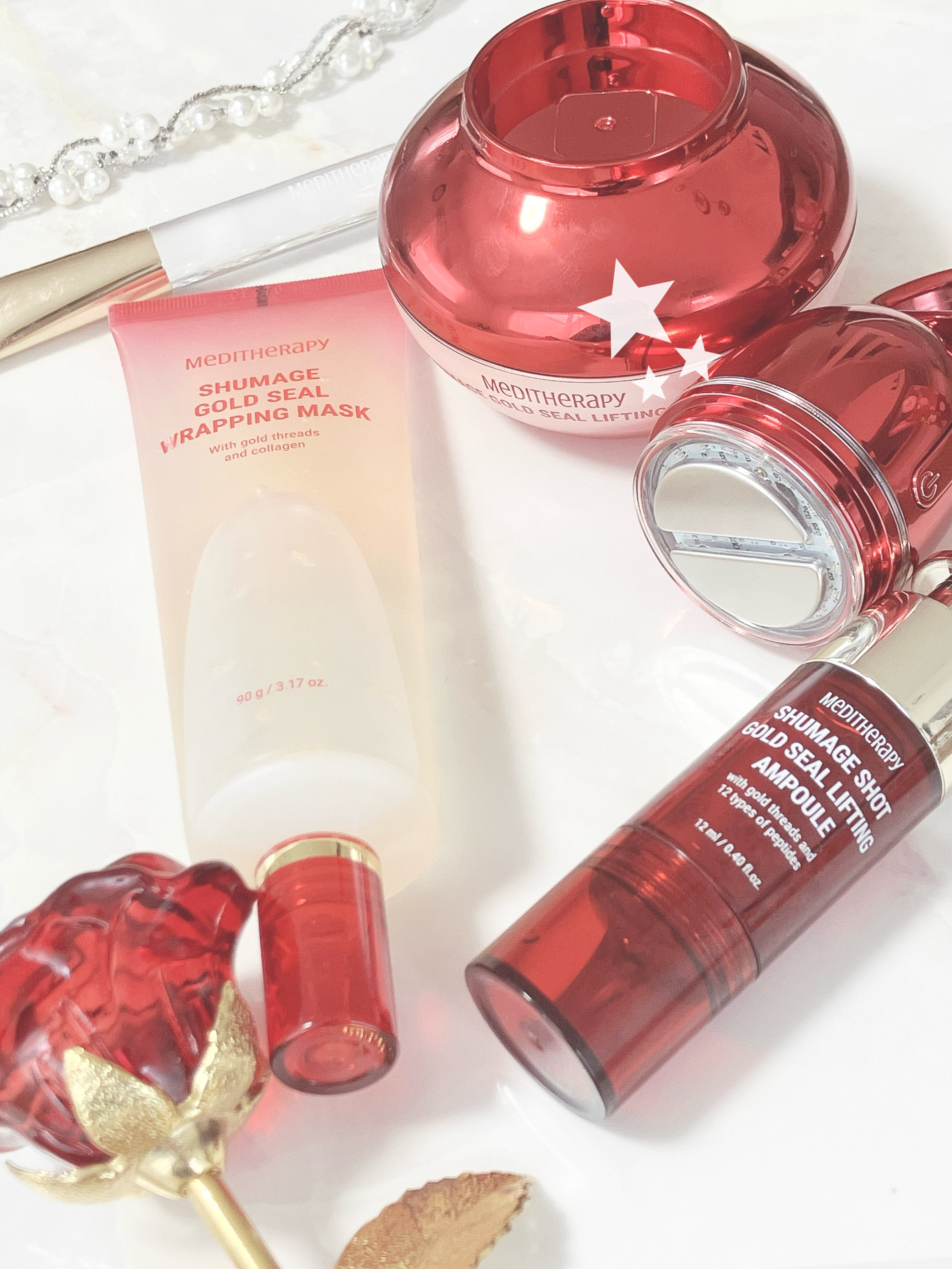 シューマジショットゴールド糸リフティングアンプル/MEDITHERAPY/美容液を使ったクチコミ（3枚目）