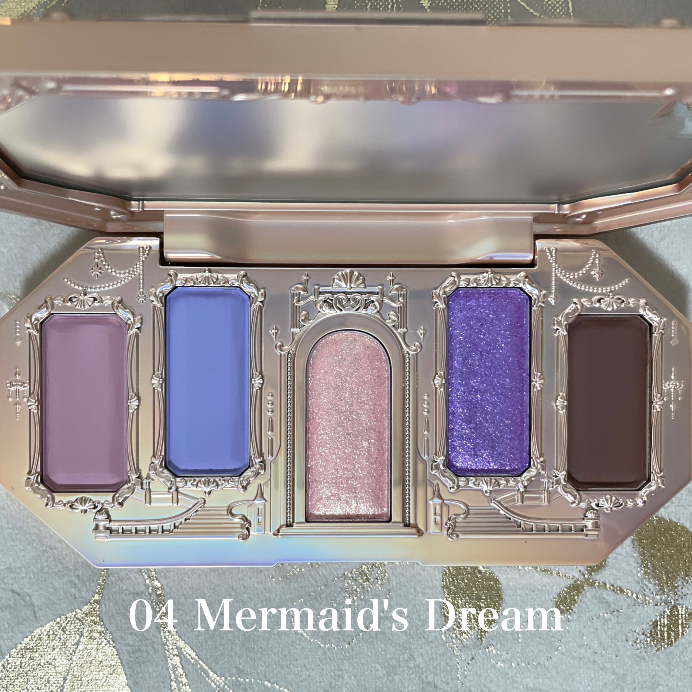 月光人魚シリーズ ジュエリーアイズ 04：Mermaid’s Dream/FlowerKnows/アイシャドウパレットを使ったクチコミ（2枚目）