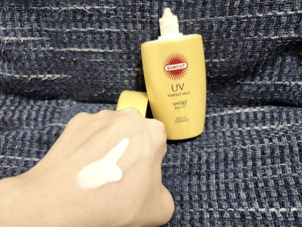 サンカット® サンカットR パーフェクトUV ミルクのクチコミ「サンカット パーフェクトUV ミルク N
【ドラッグストア購入品】
SPF50+ PA+++.....」(3枚目)
