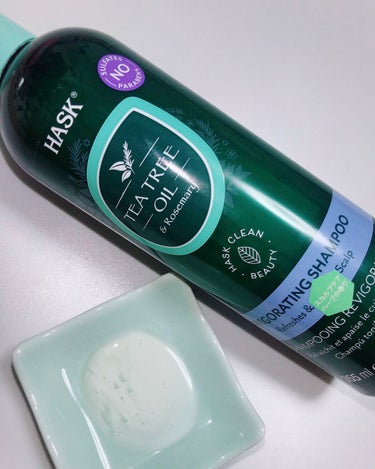 HASK ティーツリーオイル＆ローズマリースカルプシャンプーのクチコミ「HASK 𓆸
TEA TREE OIL & Rosemary （scalp） 𓆸

ハリウッド.....」（3枚目）