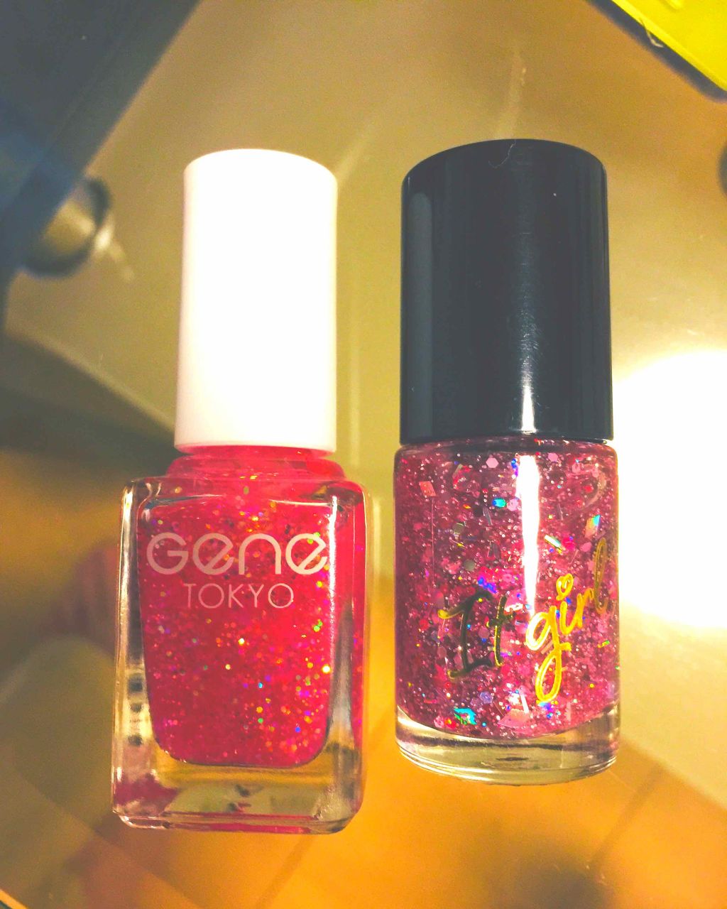 ITGグリッターネイル/DAISO/マニキュアを使ったクチコミ（3枚目）