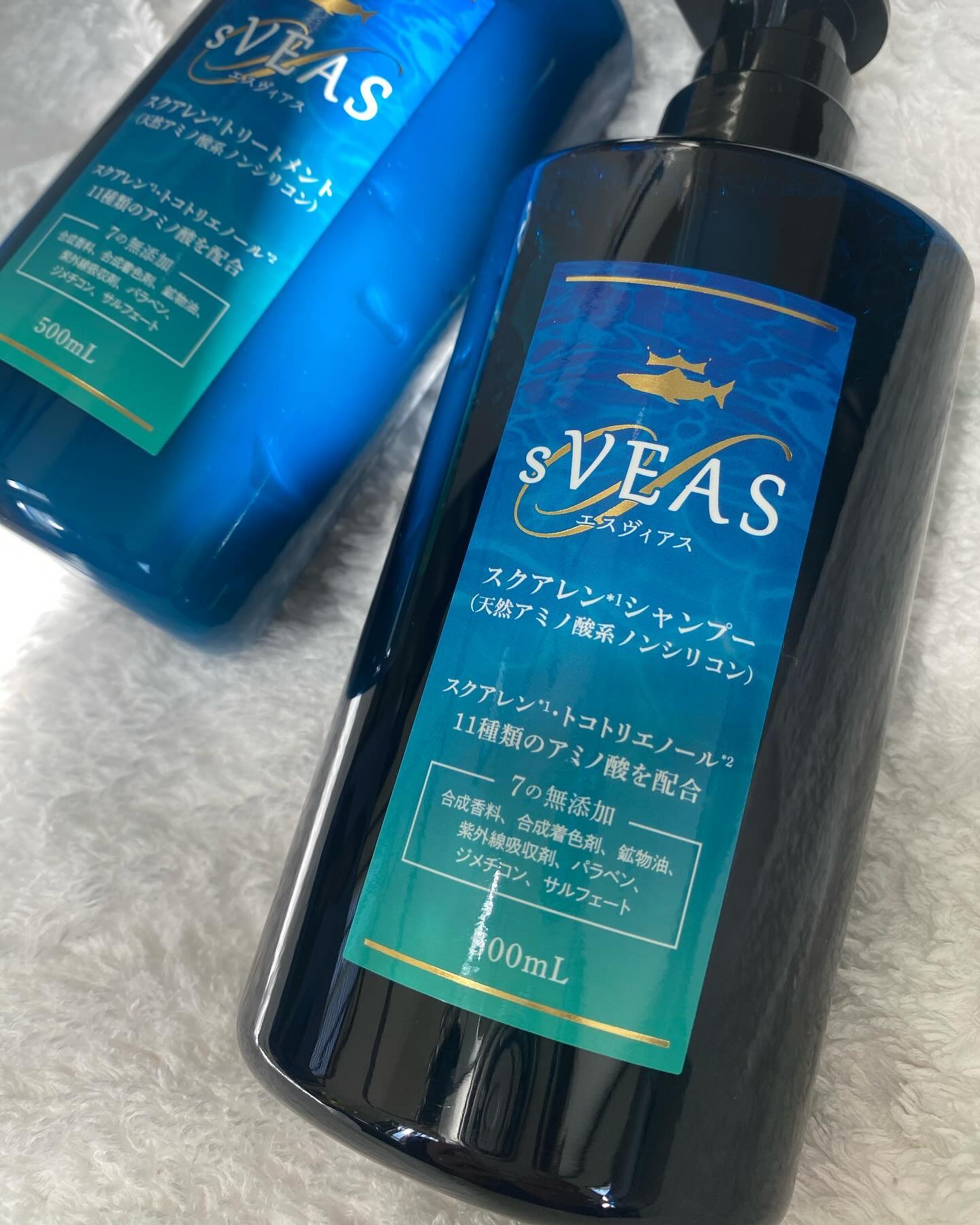 シャンプー (スクアレンシャンプー)／トリートメント (スクアレントリートメント)/sVEAS/市販シャンプーを使ったクチコミ（2枚目）