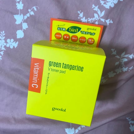 グリーンタンジェリン ビタCダークスポットケアパッド/goodal/トナーパッドを使ったクチコミ(1枚目)