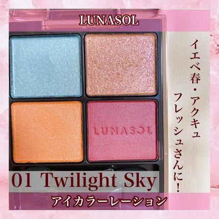 アイカラーレーション/LUNASOL/アイシャドウパレットを使ったクチコミ(1枚目)
