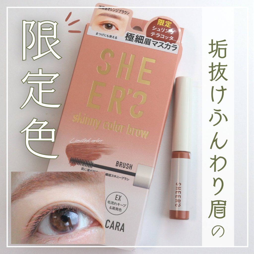 スキニーカラーブロウ/シアーズ/眉マスカラを使ったクチコミ（1枚目）