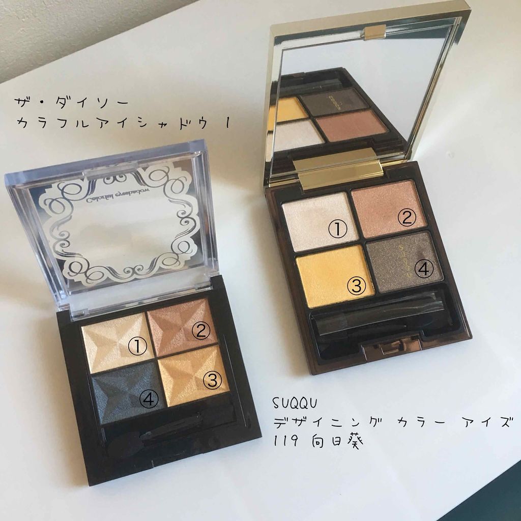 カラフルアイシャドウ/DAISO/アイシャドウパレットを使ったクチコミ（1枚目）