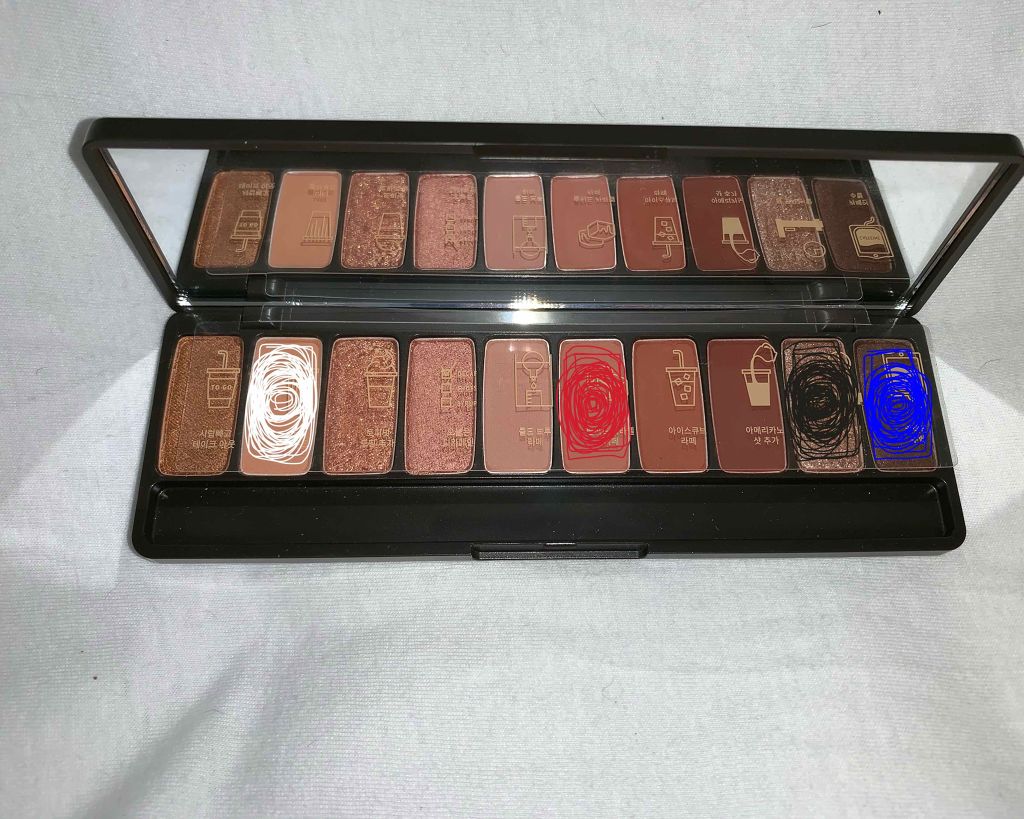 プレイカラー アイシャドウ/ETUDE/アイシャドウパレットを使ったクチコミ（2枚目）