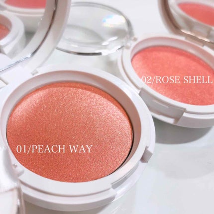 HOLIKA HOLIKA パーリードウチークのクチコミ「シャインエッセンスオイル配合で潤いと透明感
溢れるツヤ肌チーク🥺💓💓
♢HOLIKA HO.....」(2枚目)