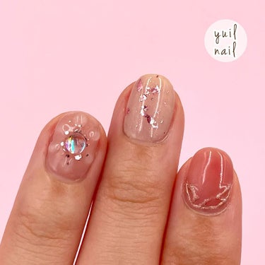 yuil_nail on LIPS 「🐰yuilnailvol.3セルフネイルの記録...✍️最近暖..」（3枚目）