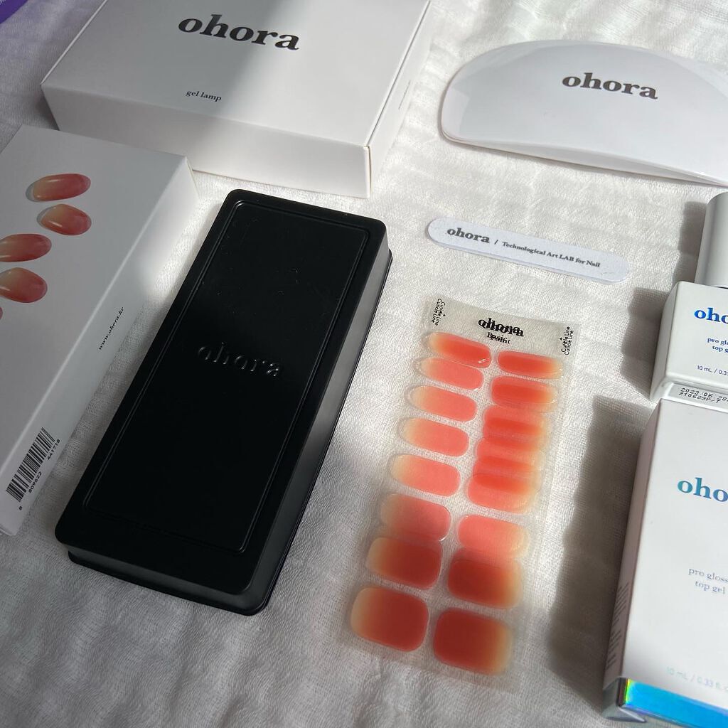 セミキュアジェルネイル(ハンド)/ohora/ネイルシールを使ったクチコミ(7枚目)