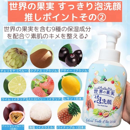 世界の果実 すっきり泡洗顔/世界の果実/泡洗顔を使ったクチコミ(7枚目)
