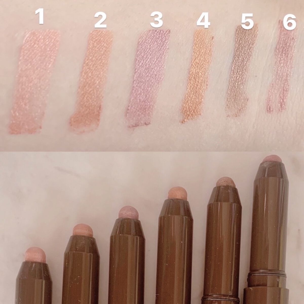 グリームオンフィットシャドウ/excel/スティックアイシャドウを使ったクチコミ（3枚目）