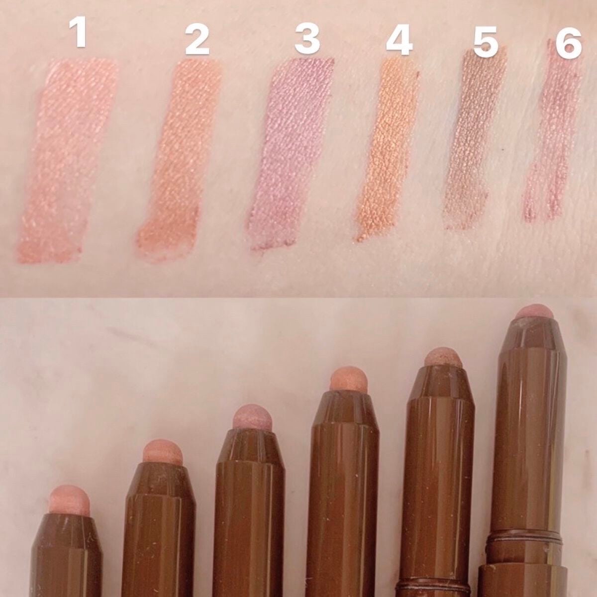 グリームオンフィットシャドウ/excel/スティックアイシャドウを使ったクチコミ(3枚目)