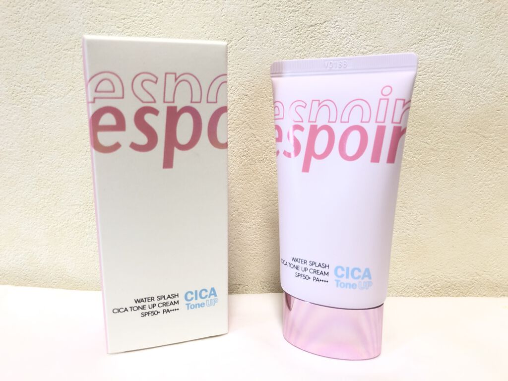 ウォータースプラッシュシカトーンアップクリーム/espoir/化粧下地を使ったクチコミ（1枚目）