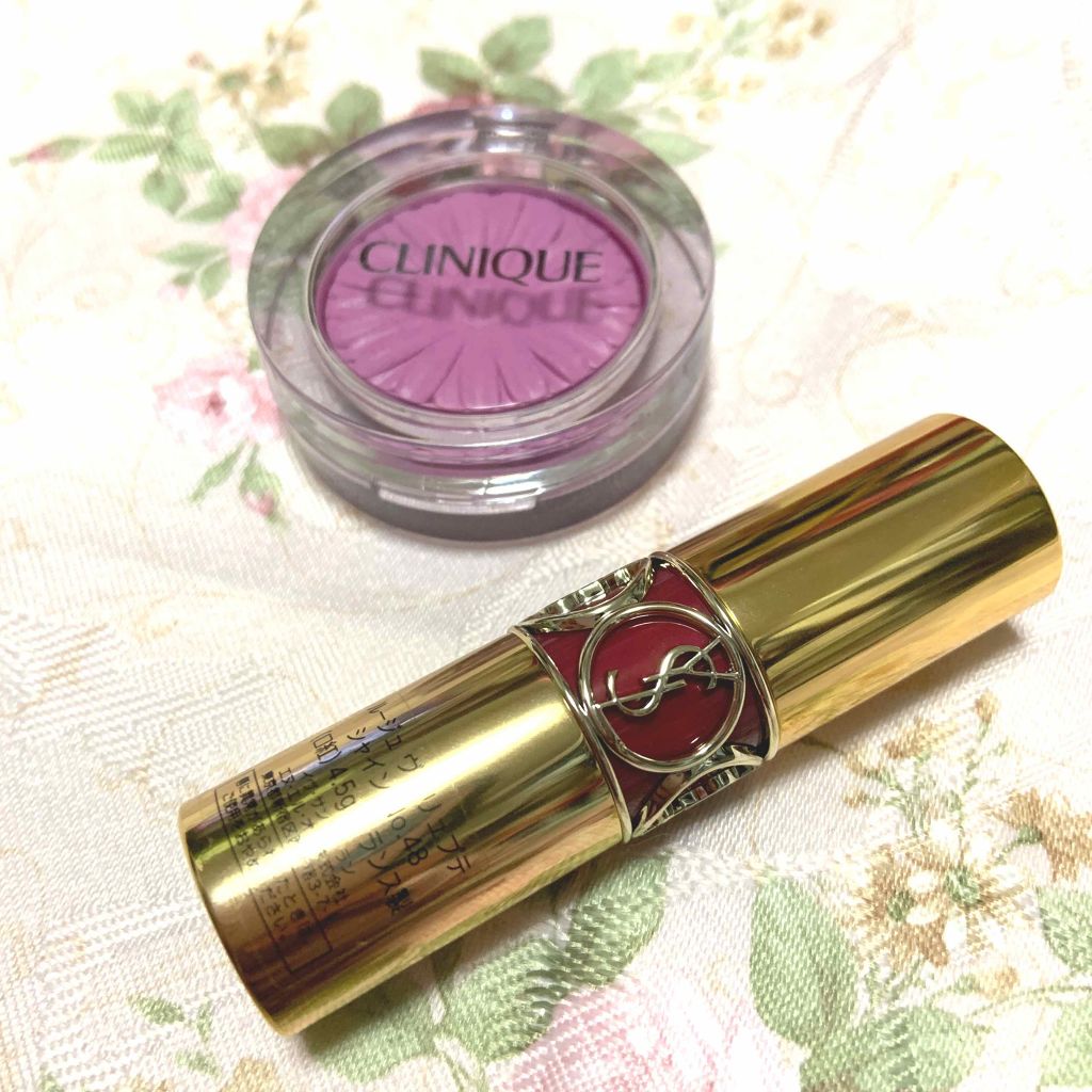 ルージュ ヴォリュプテ シャイン/YVES SAINT LAURENT BEAUTE/口紅を使ったクチコミ(1枚目)