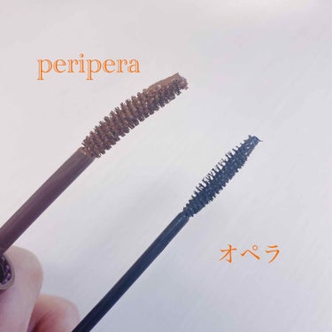 ピンク モーメント インク カラー カラ/PERIPERA/マスカラを使ったクチコミ（3枚目）