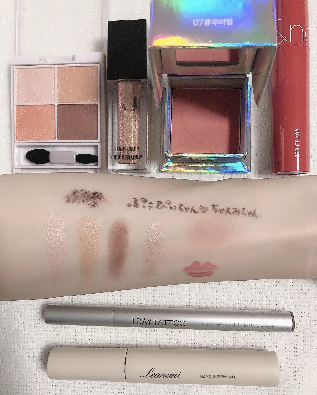 1DAY TATTOO プロキャスト ザ・アイライナー KU クルミ/K-パレット/リキッドアイライナーを使ったクチコミ（3枚目）