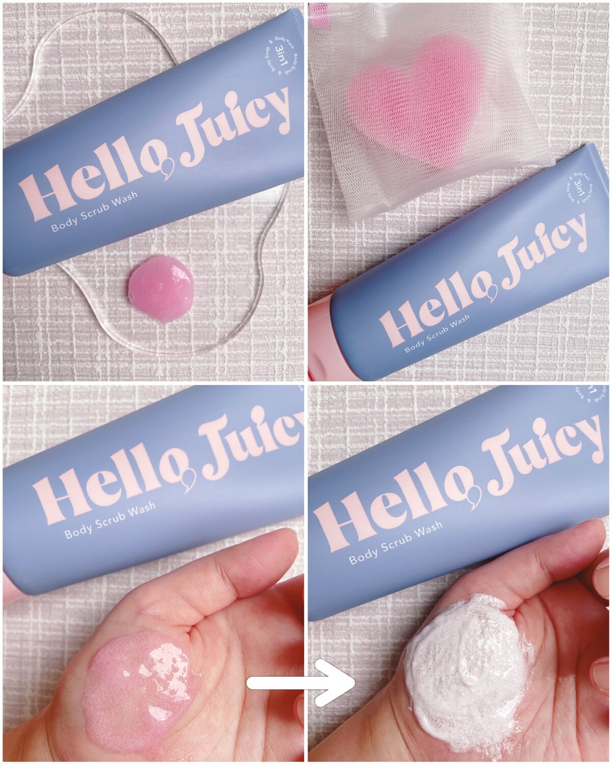 ボディスクラブウォッシュ/Hello Juicy/ボディスクラブを使ったクチコミ(2枚目)