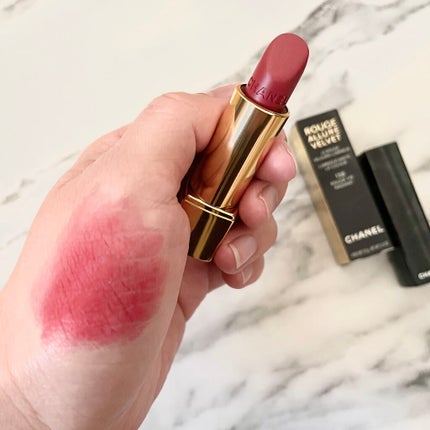 ルージュ アリュール ヴェルヴェット/CHANEL/口紅を使ったクチコミ(4枚目)
