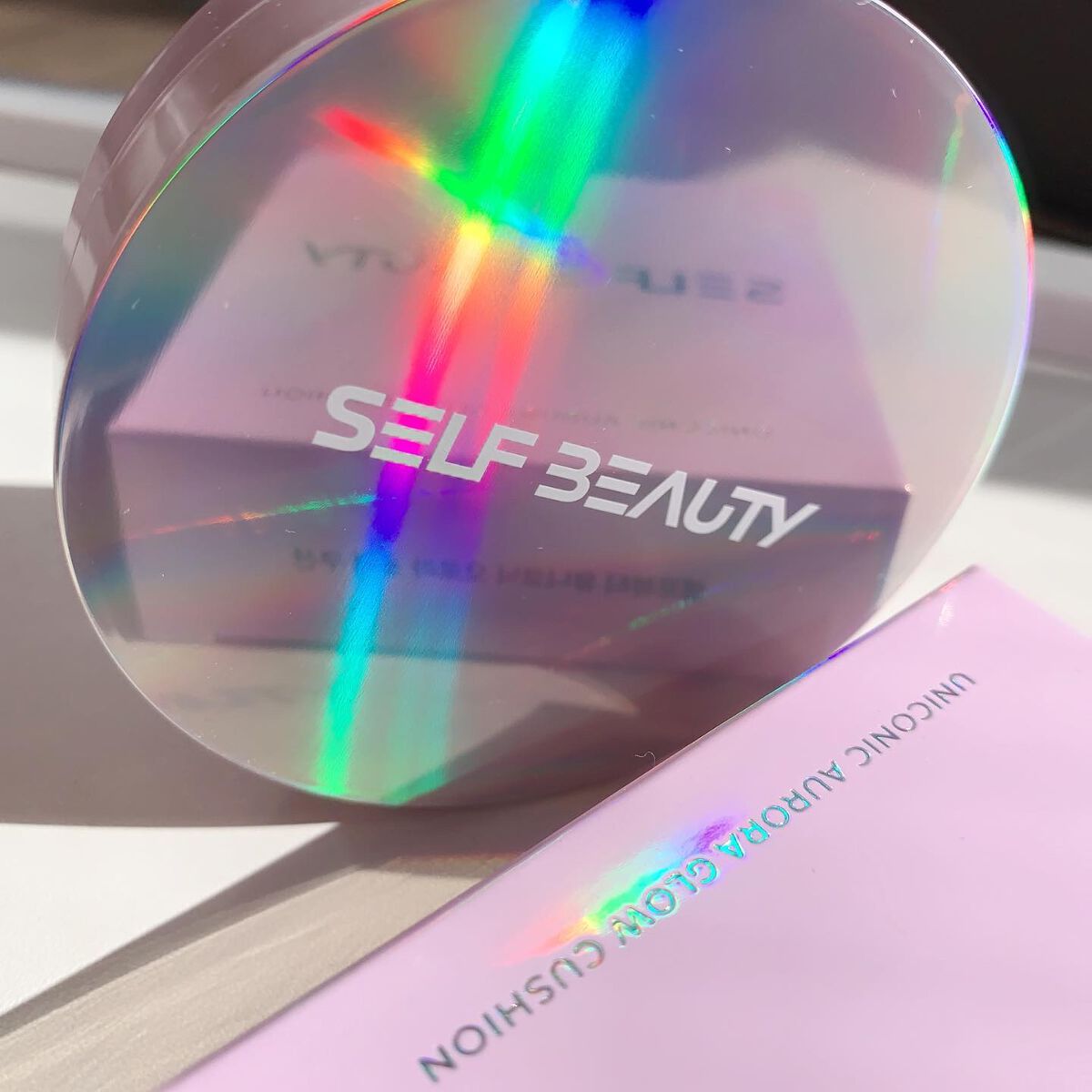 ユニコーン オーロラ光彩クッション/SELF BEAUTY/クッションファンデーションを使ったクチコミ(1枚目)