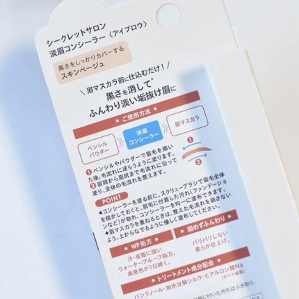 淡眉コンシーラー/シークレットサロン/眉マスカラを使ったクチコミ(6枚目)