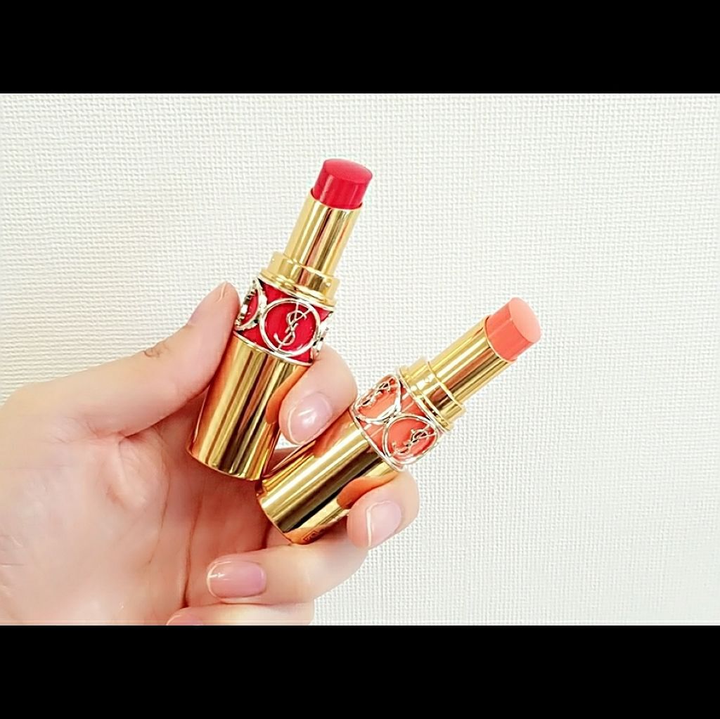 ルージュ ヴォリュプテ シャイン/YVES SAINT LAURENT BEAUTE/口紅を使ったクチコミ(1枚目)