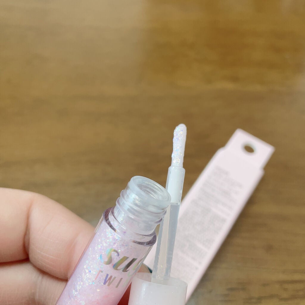 シュガー トゥインクル リキッド グリッター/PERIPERA/グリッターを使ったクチコミ(3枚目)