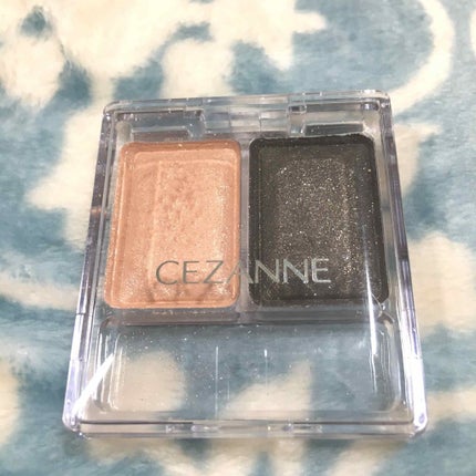 ツーカラー アイシャドウ ラメシリーズ/CEZANNE/アイシャドウパレットを使ったクチコミ(1枚目)