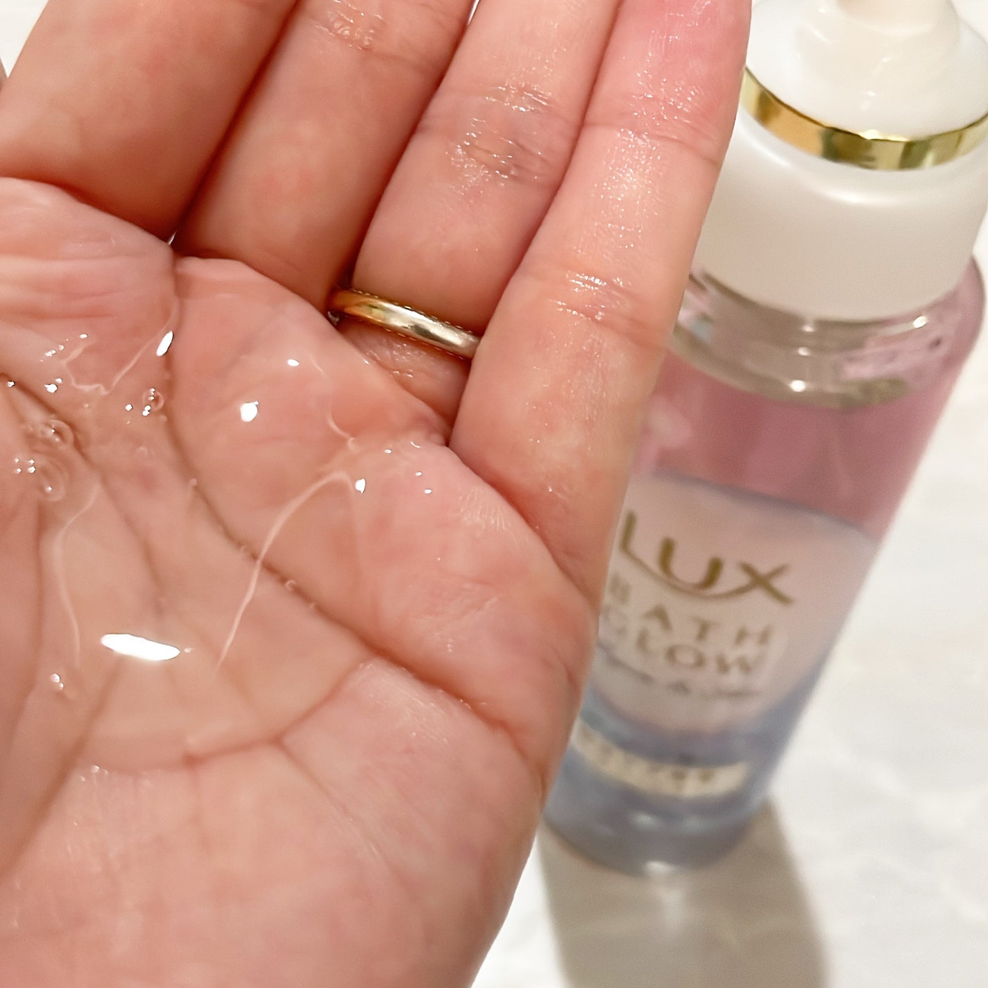 バスグロウ リペア&シャイン シャンプー/トリートメント/LUX/シャンプー・コンディショナーを使ったクチコミ(5枚目)