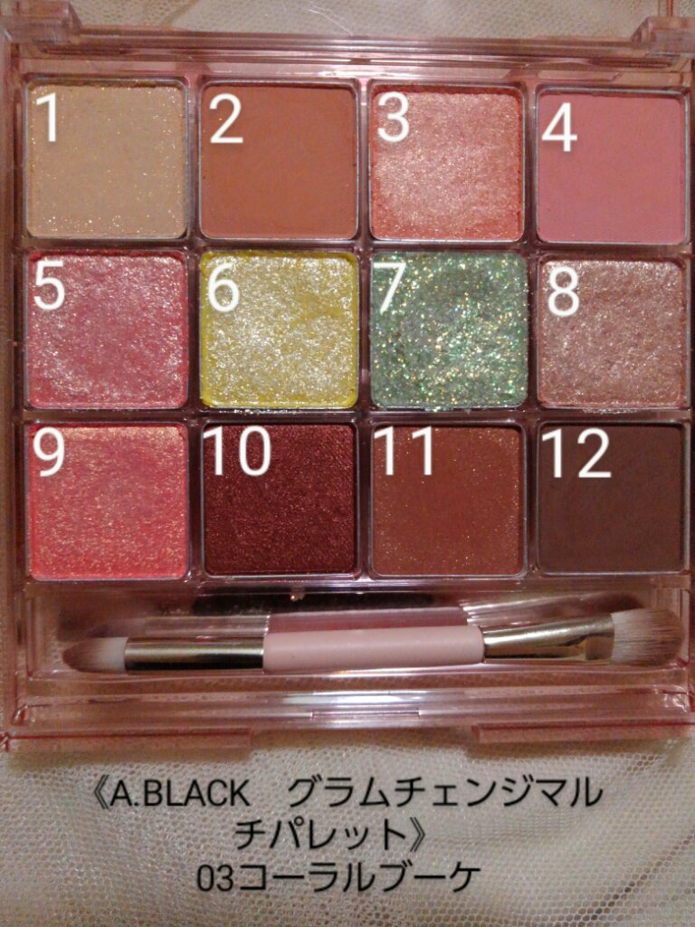 グラムチェンジマルチパレット/A.BLACK/マルチパレットを使ったクチコミ（2枚目）