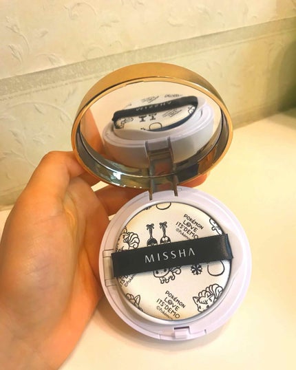 M クッション ファンデーション(モイスチャー)/MISSHA/クッションファンデーションを使ったクチコミ(2枚目)