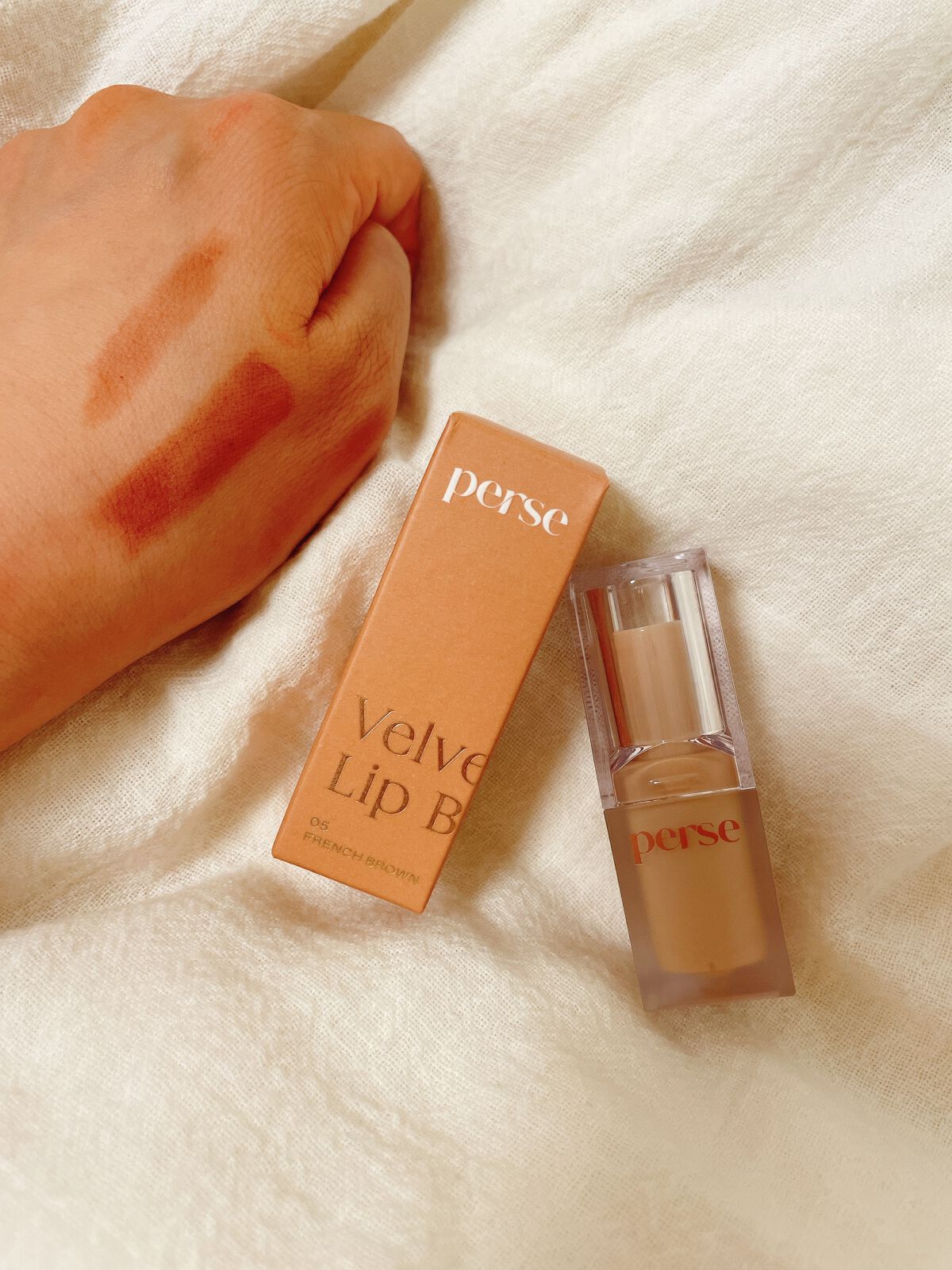 ベルベットフィックスリップバーム/perse/リップバームを使ったクチコミ（1枚目）