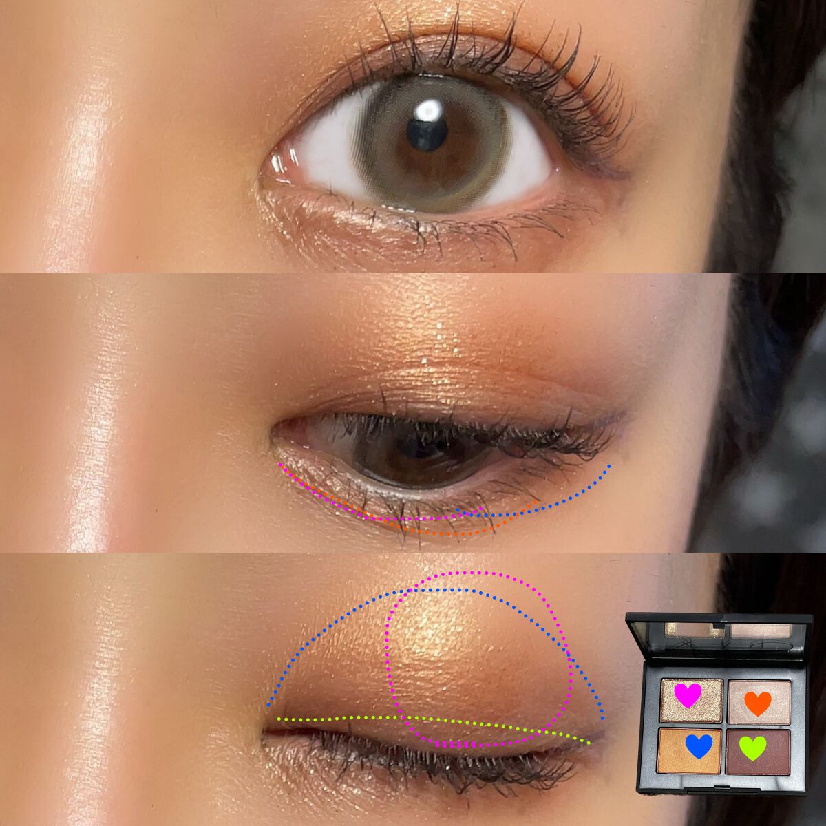 クワッドアイシャドー/NARS/アイシャドウパレットを使ったクチコミ(3枚目)