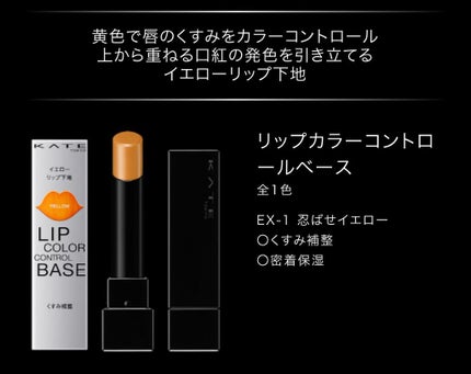 リップカラーコントロールベース /KATE/リップクリームを使ったクチコミ(1枚目)