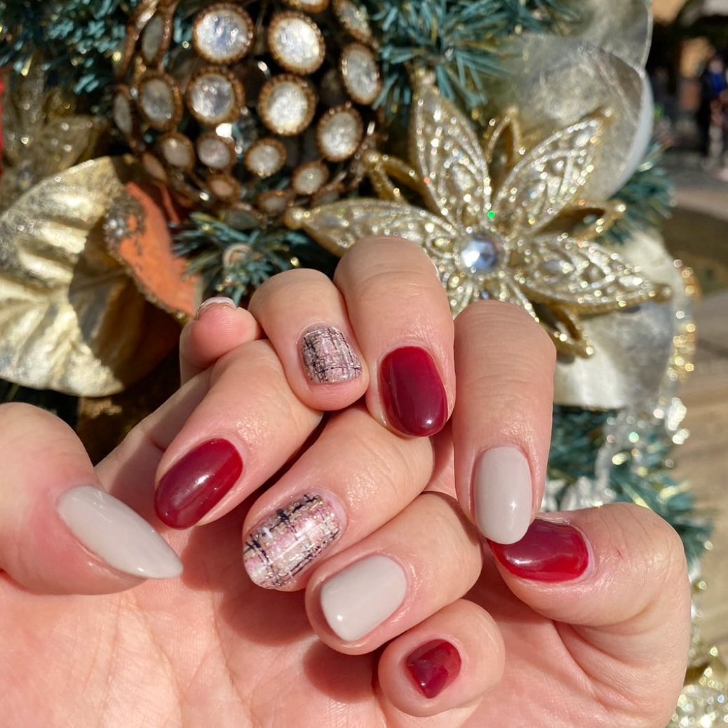 #クリスマスネイルのネイルデザイン