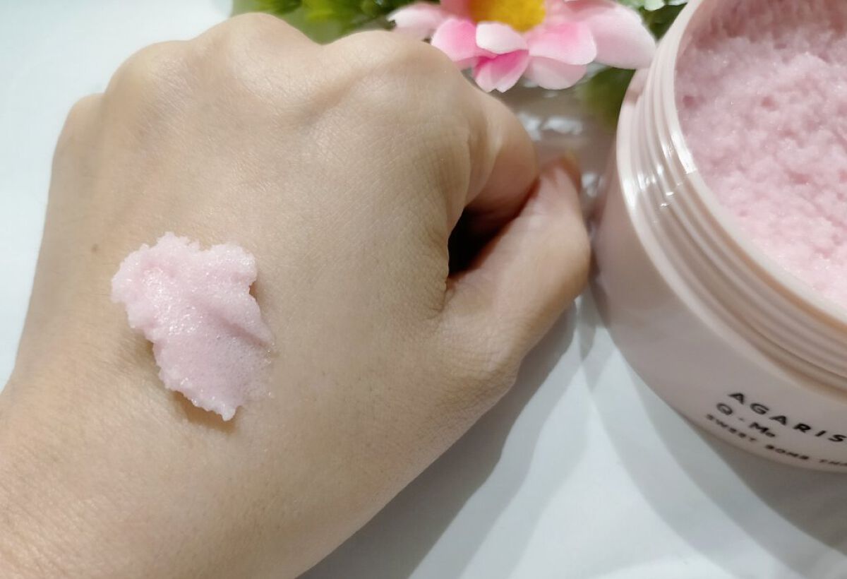 Q+Me スウィート ボム タラソ スクラブ/AGARISM/バストケア・ヒップケアを使ったクチコミ（3枚目）