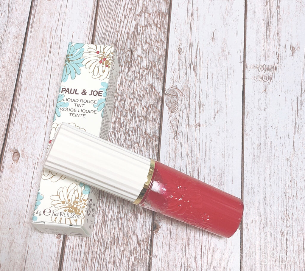 リキッドルージュ ティント(1/5新発売) 01　カクテルチェリー（みずみずしく鮮やかなチェリーレッド）/PAUL & JOE BEAUTE/リップティントを使ったクチコミ（3枚目）