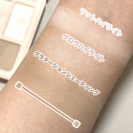 チート顔コントゥアパレット/MilleFée/パウダーハイライトを使ったクチコミ(5枚目)