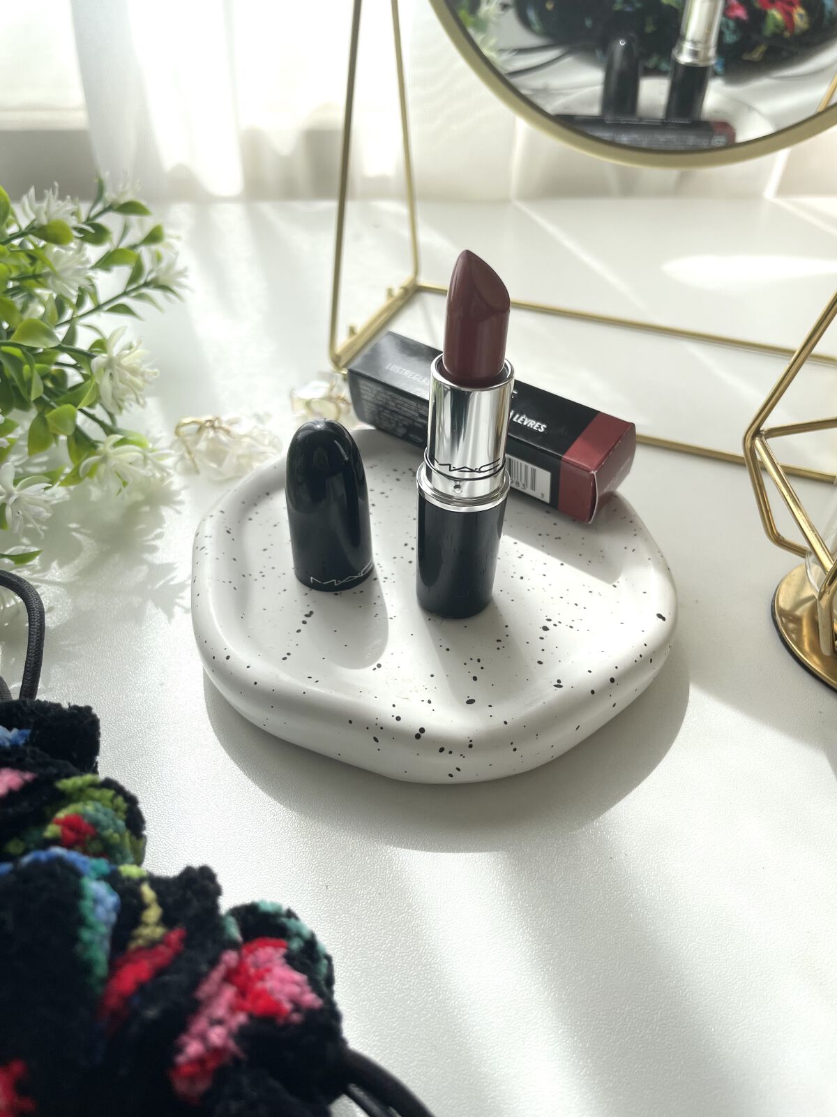 ラスターガラス リップスティック フェモメノン/M・A・C/口紅を使ったクチコミ（2枚目）