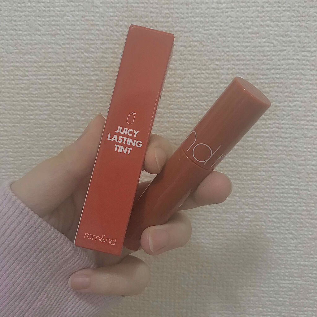 ジューシーラスティングティント/rom&nd/リップティントを使ったクチコミ（1枚目）