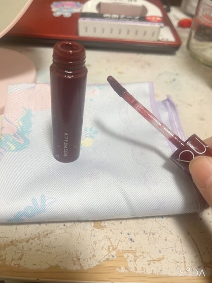 ジューシーラスティングティント/rom&nd/リップティントを使ったクチコミ(5枚目)