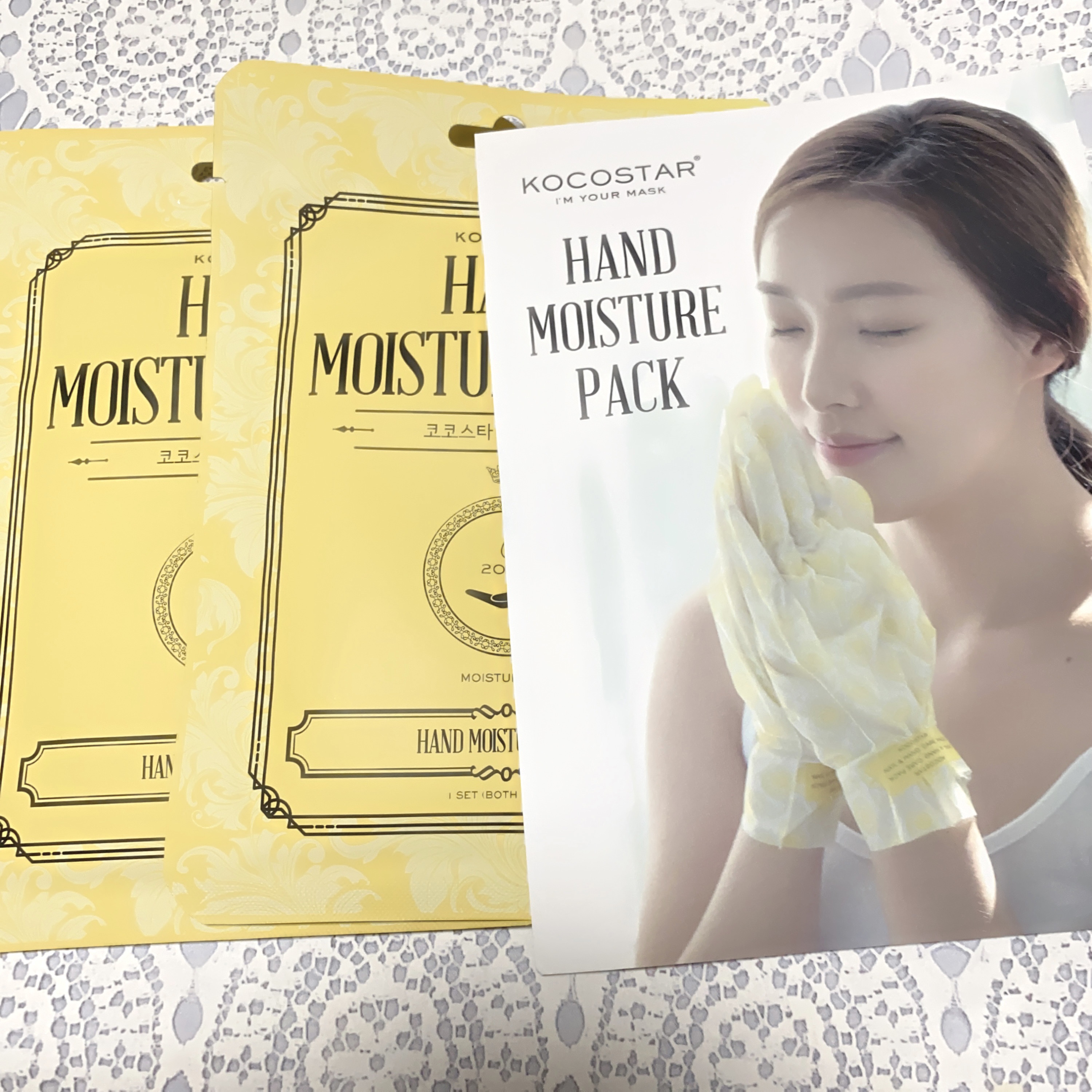 ハンドモイスチャーパック イエローレモン/KOCOSTAR(ココスター)/ハンドクリームを使ったクチコミ（1枚目）