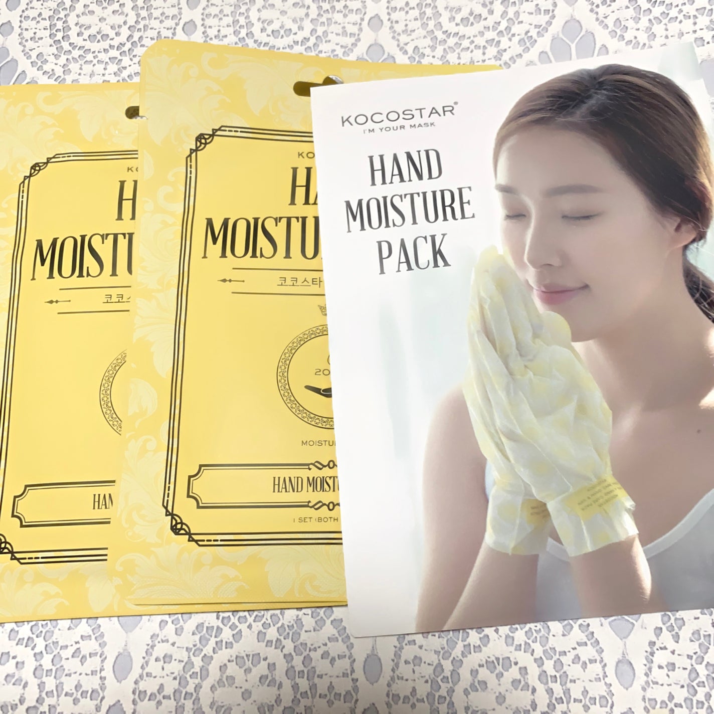 ハンドモイスチャーパック イエローレモン/KOCOSTAR(ココスター)/ハンドクリームを使ったクチコミ(1枚目)