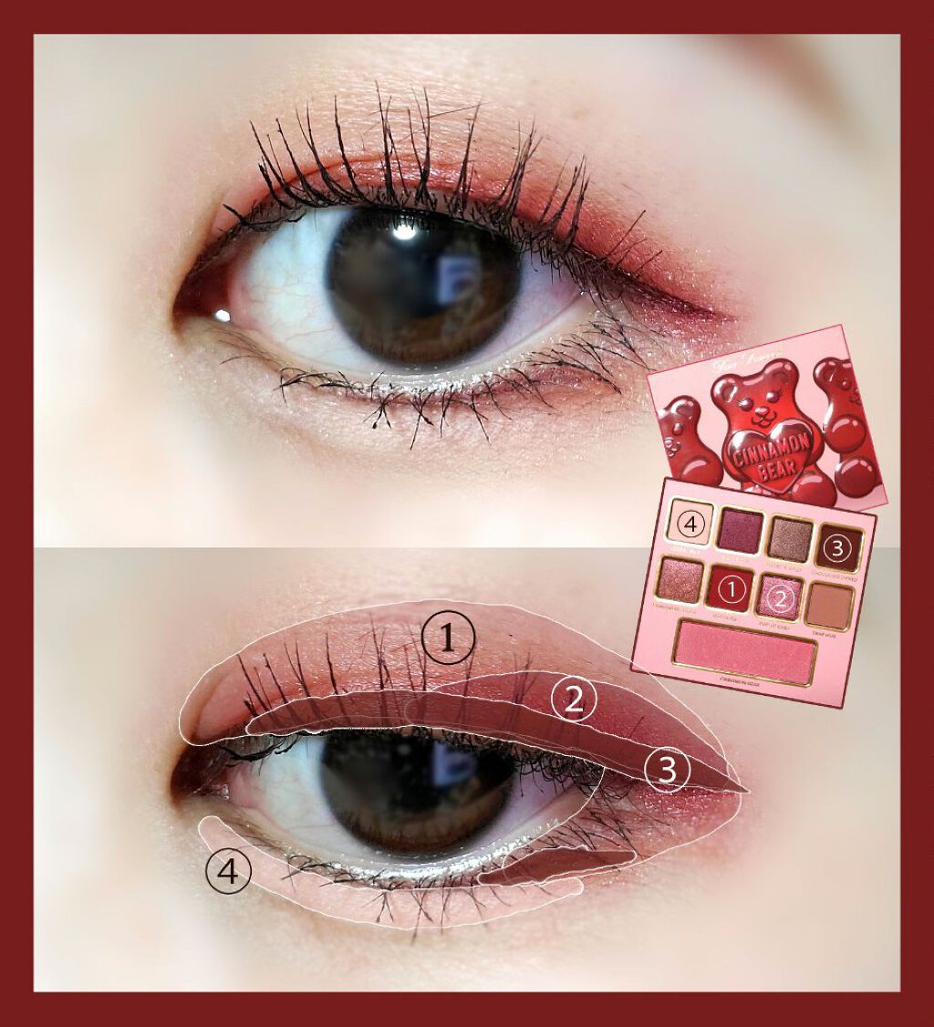 シナモン ベア メイクアップ コレクション/Too Faced/アイシャドウパレットを使ったクチコミ(3枚目)