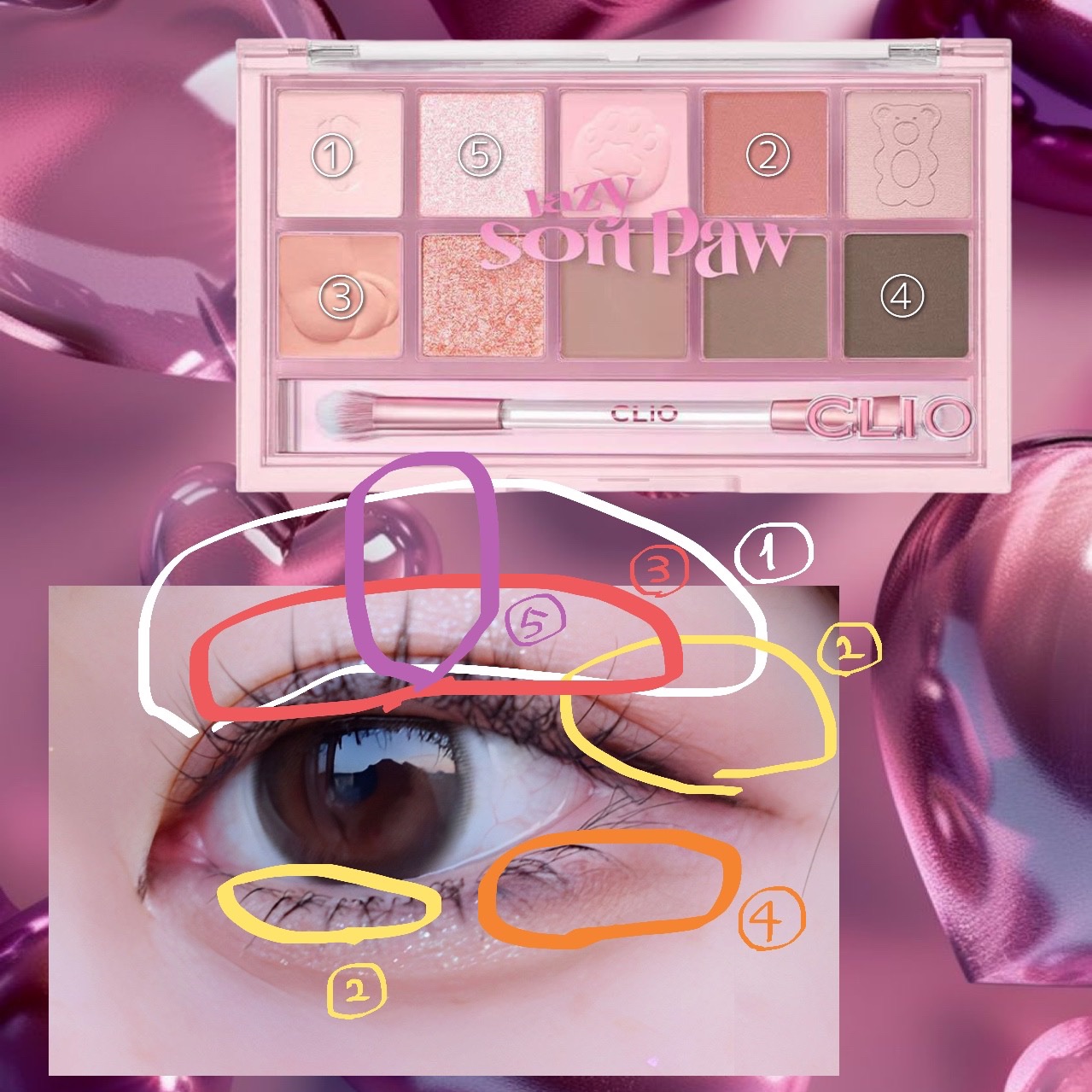 プロ アイ パレット/CLIO/アイシャドウパレットを使ったクチコミ（1枚目）