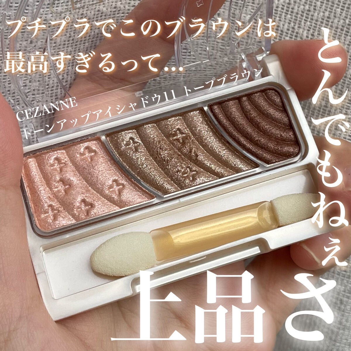 トーンアップアイシャドウ/CEZANNE/アイシャドウパレットを使ったクチコミ(1枚目)