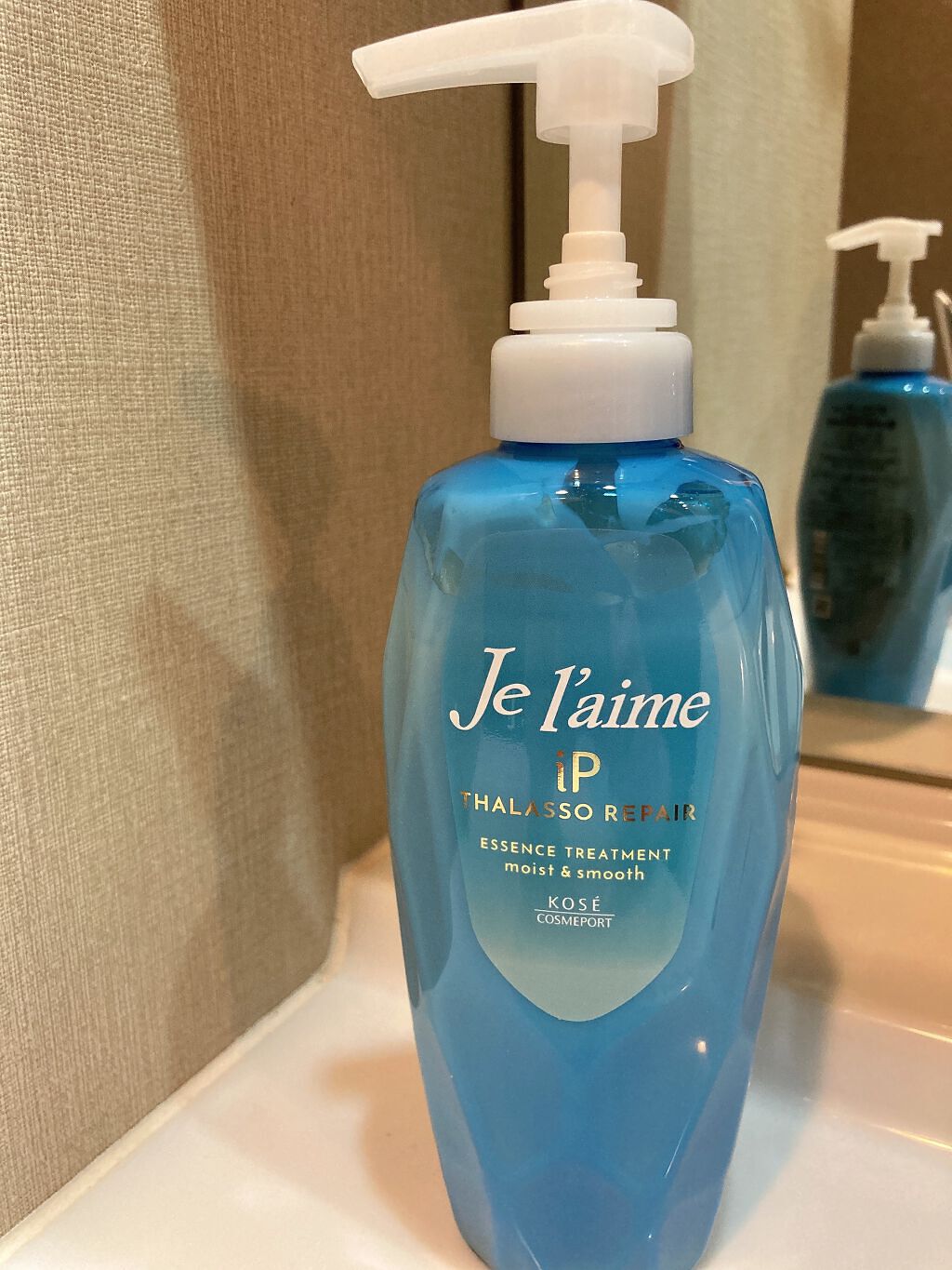 iP タラソリペア 補修美容液 シャンプー/トリートメント (モイスト＆スムース) トリートメント/Je l'aime/市販シャンプーを使ったクチコミ（1枚目）