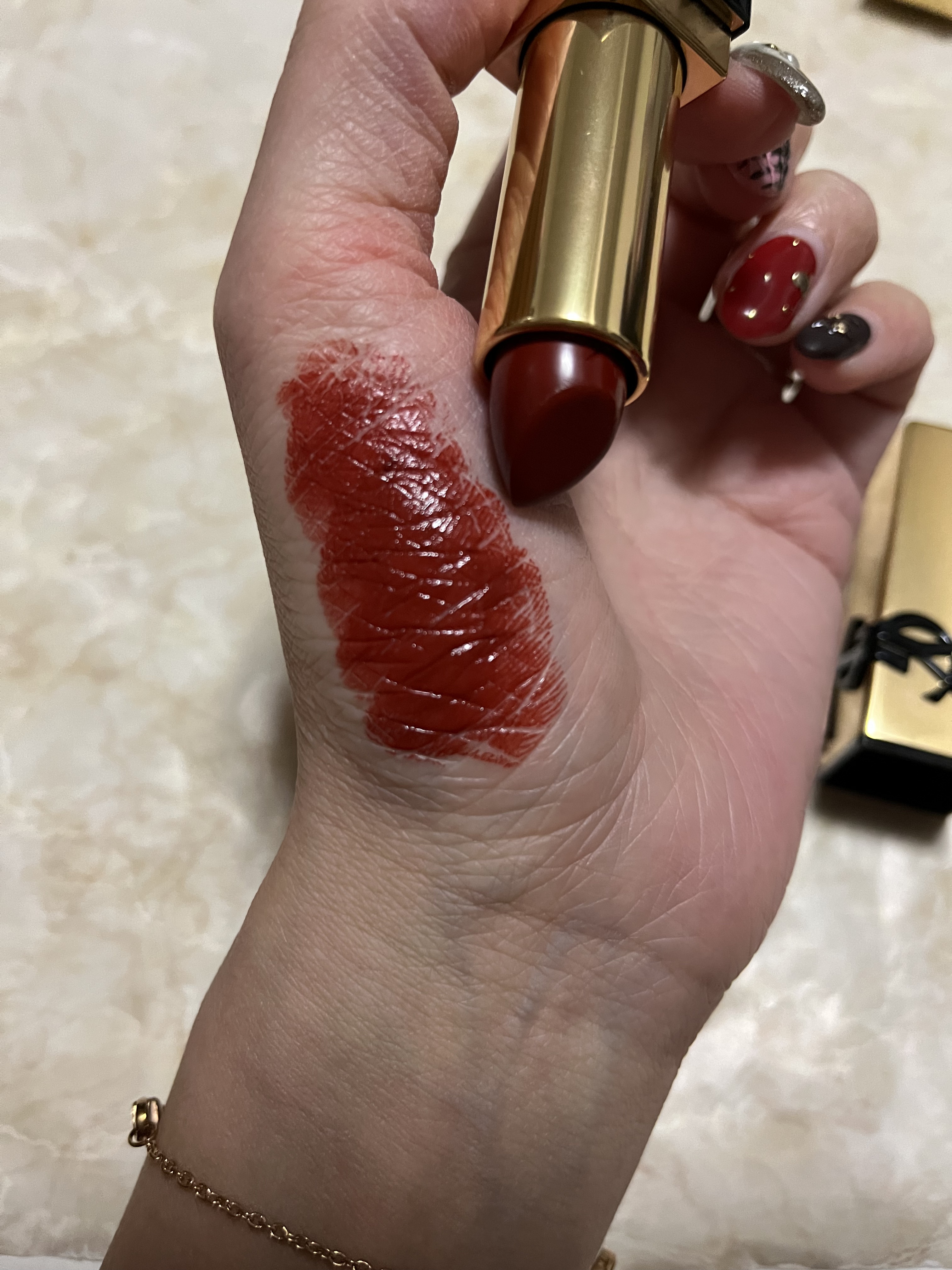 ルージュ ピュールクチュール R1966/YVES SAINT LAURENT BEAUTE/口紅を使ったクチコミ（2枚目）