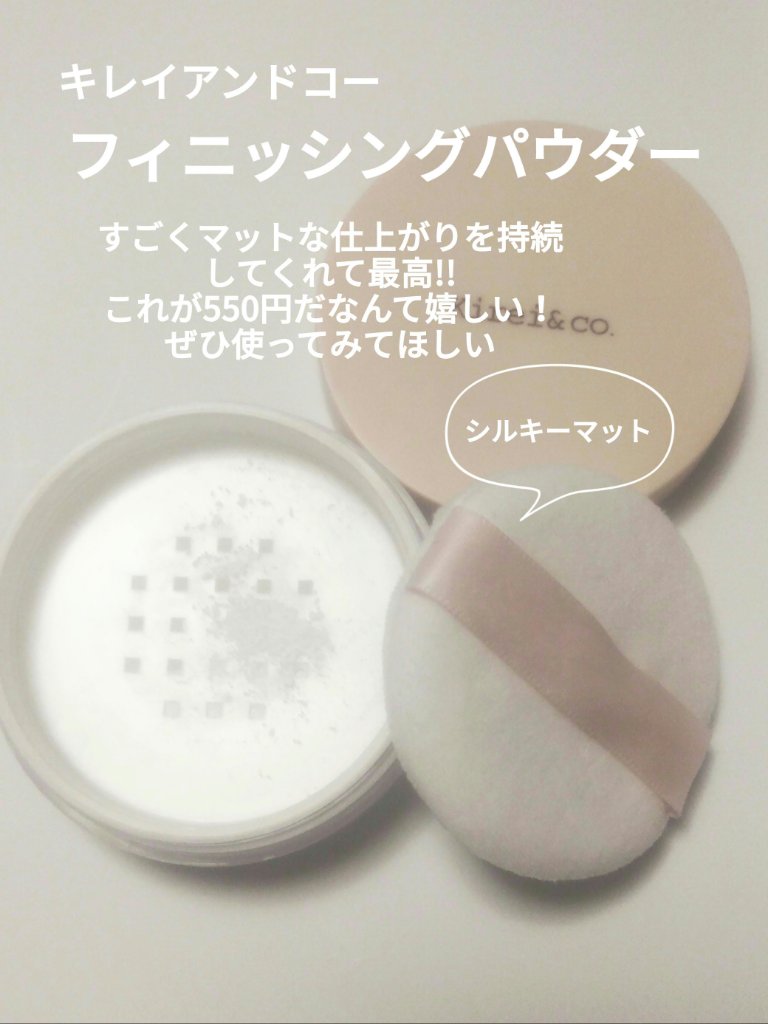 フィニッシングパウダー シルキーマット/Kirei&co./ルースパウダーを使ったクチコミ（3枚目）