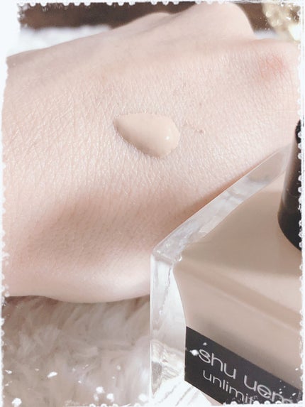 アンリミテッド グロー フルイド/shu uemura/リキッドファンデーションを使ったクチコミ(2枚目)